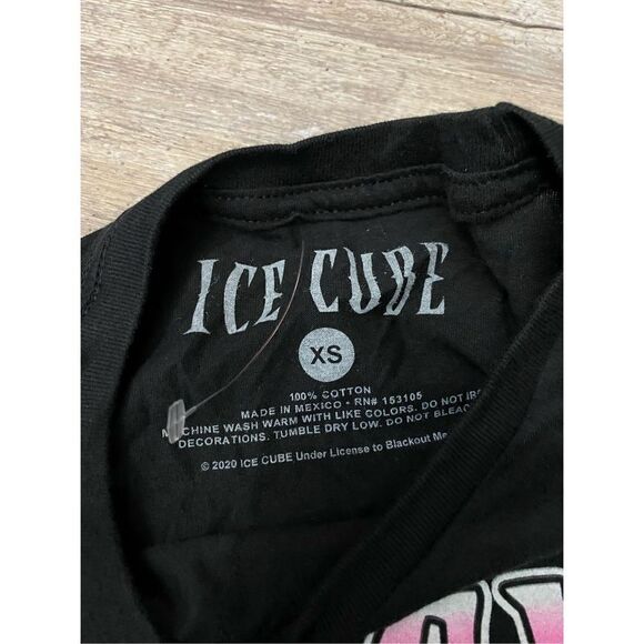 ICE CUBE TODAY WAS A GOOD DAY T-SHIRT BLACK SHORT SLEEVE WOMENS XSMALL - Picture 2 of 2